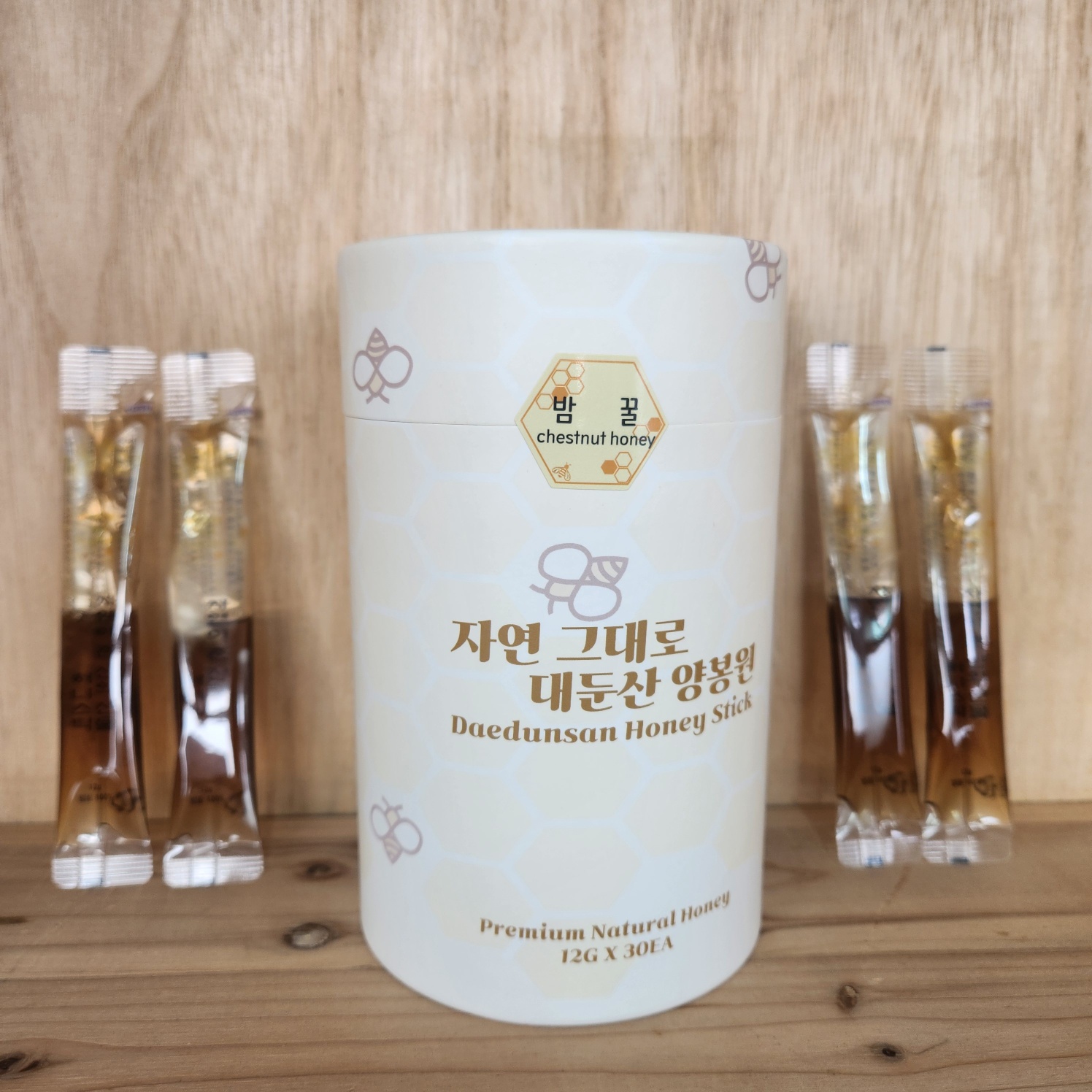 꿀스틱 국내산 자연 밤꿀 12g 30개 선물세트